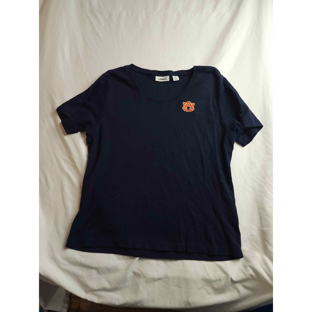 Ashworth University of Alabama Shirt Mens XL‎ Navy Blue Short Sleeve Crew Neck